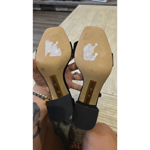 Sam Edelman Women's Daniella Block Heel Sandals Black Size 8.5 - Picture 7 of 8